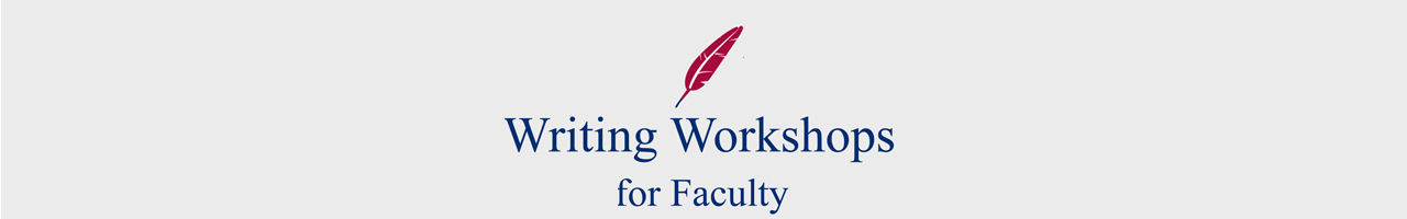 writing workshops for faculty banner image